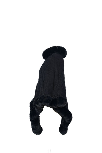 Lucchi Italy Women's Poncho - Black