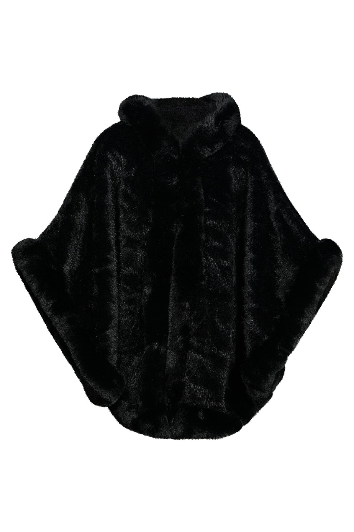Lucchi Italy Women's Hooded Cape - Black