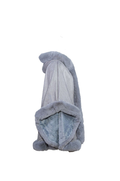 Lucchi Italy Women's Hooded Cape - Grey