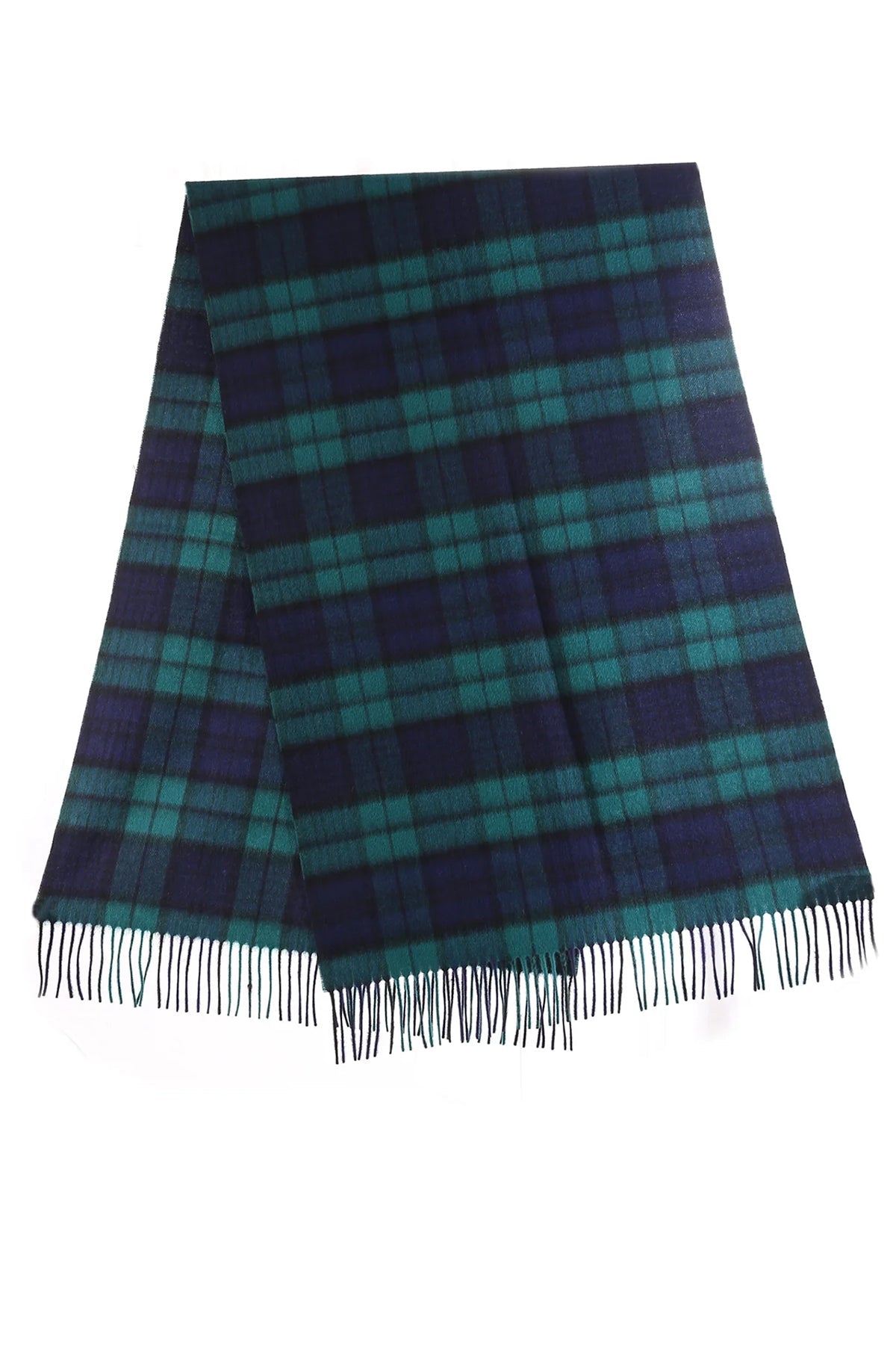 Lucchi Italy Black Watch Stole 100% Pure Lambswool