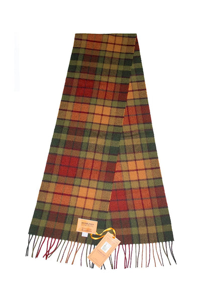 Lucchi Italy Buchanan Autumn - Made in Scotland Scarf 100% Pure Lambswool