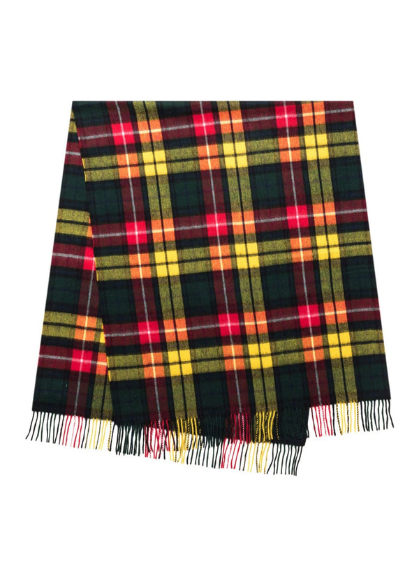 Lucchi Italy Blanket Scottish Tartan Throw 100% Pure Lambs wool