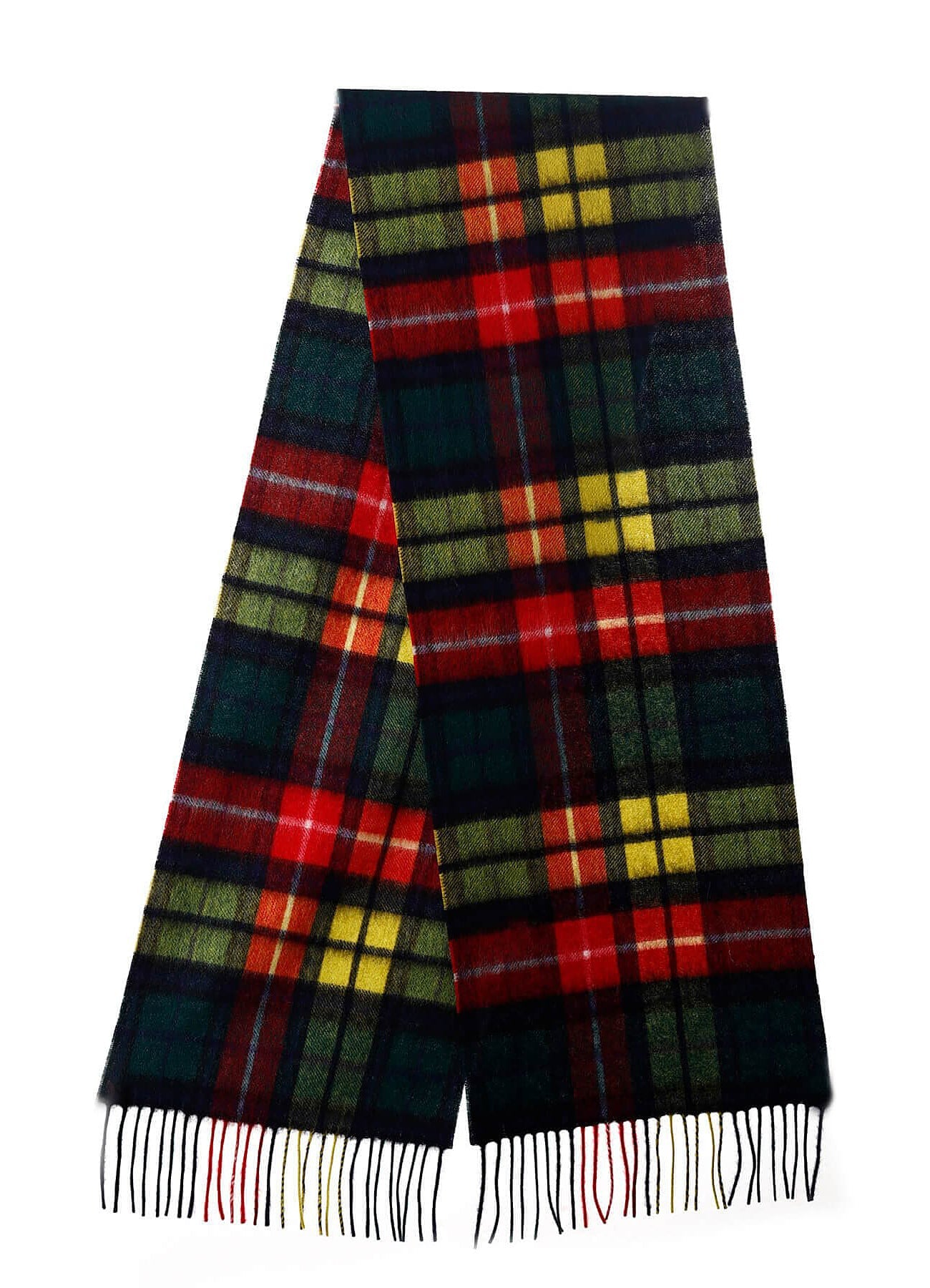 Lucchi Italy Scarf 100% Pure wool Scottish Design Buchanan Tartan