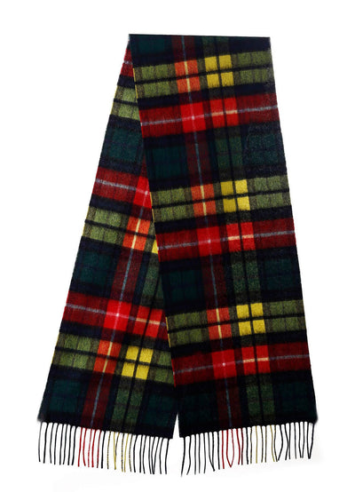 Lucchi Italy Scarf 100% Pure wool Scottish Design Buchanan Tartan