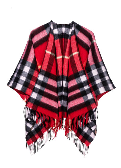 Lucchi Italy Woman's Designer Cape and Poncho DC Check