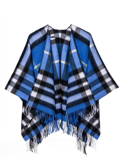 Lucchi Italy Woman's Designer Cape and Poncho DC Check