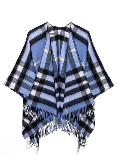 Lucchi Italy Woman's Designer Cape and Poncho DC Check
