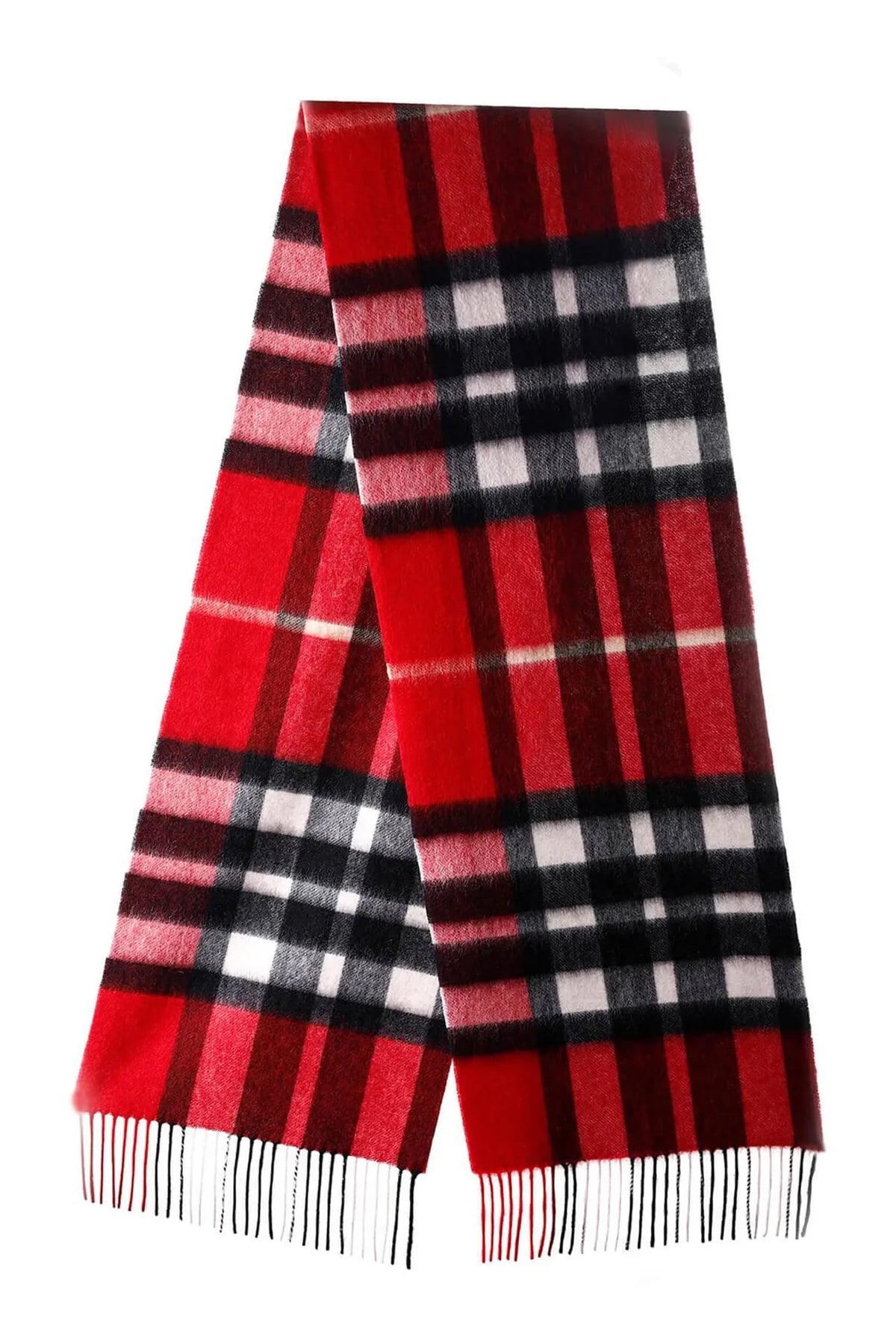 Lucchi Italy Scarf DC Red 100% Pure Lambswool