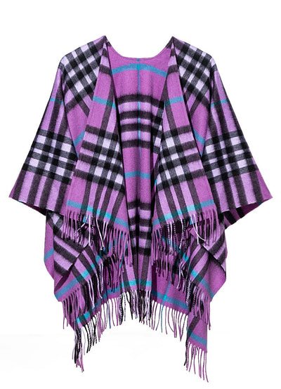 Lucchi Italy Cashmere Cape DC Classic Lilac Poncho