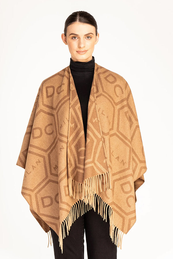 Lucchi Italy Cape Exclusive Iconic Design DC poncho 100% Pure wool