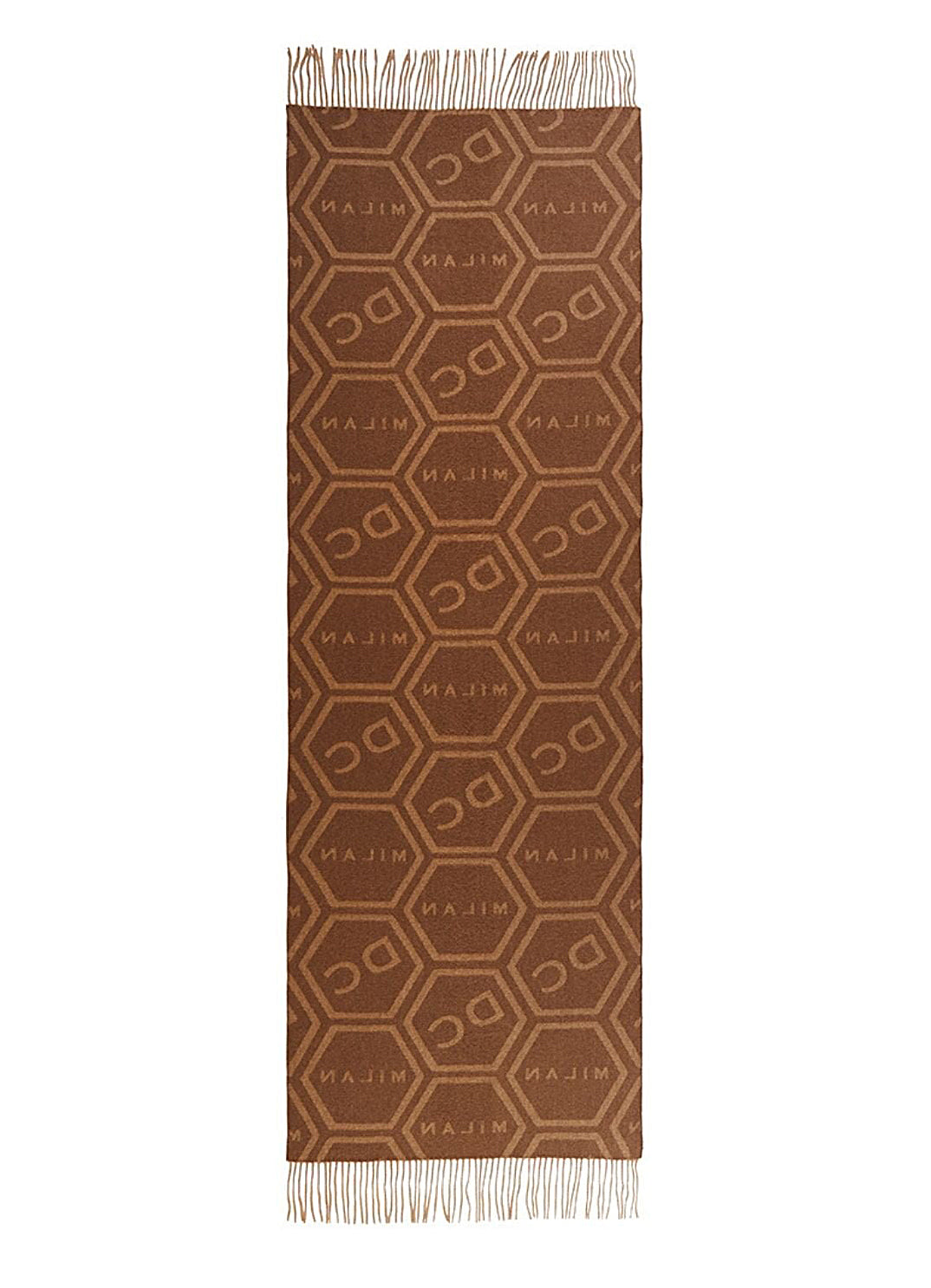 Lucchi Italy Exclusive Iconic Design Scarf Oversized 100% Pure Wool