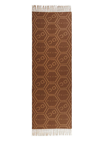 Lucchi Italy Exclusive Iconic Design Scarf Oversized 100% Pure Wool