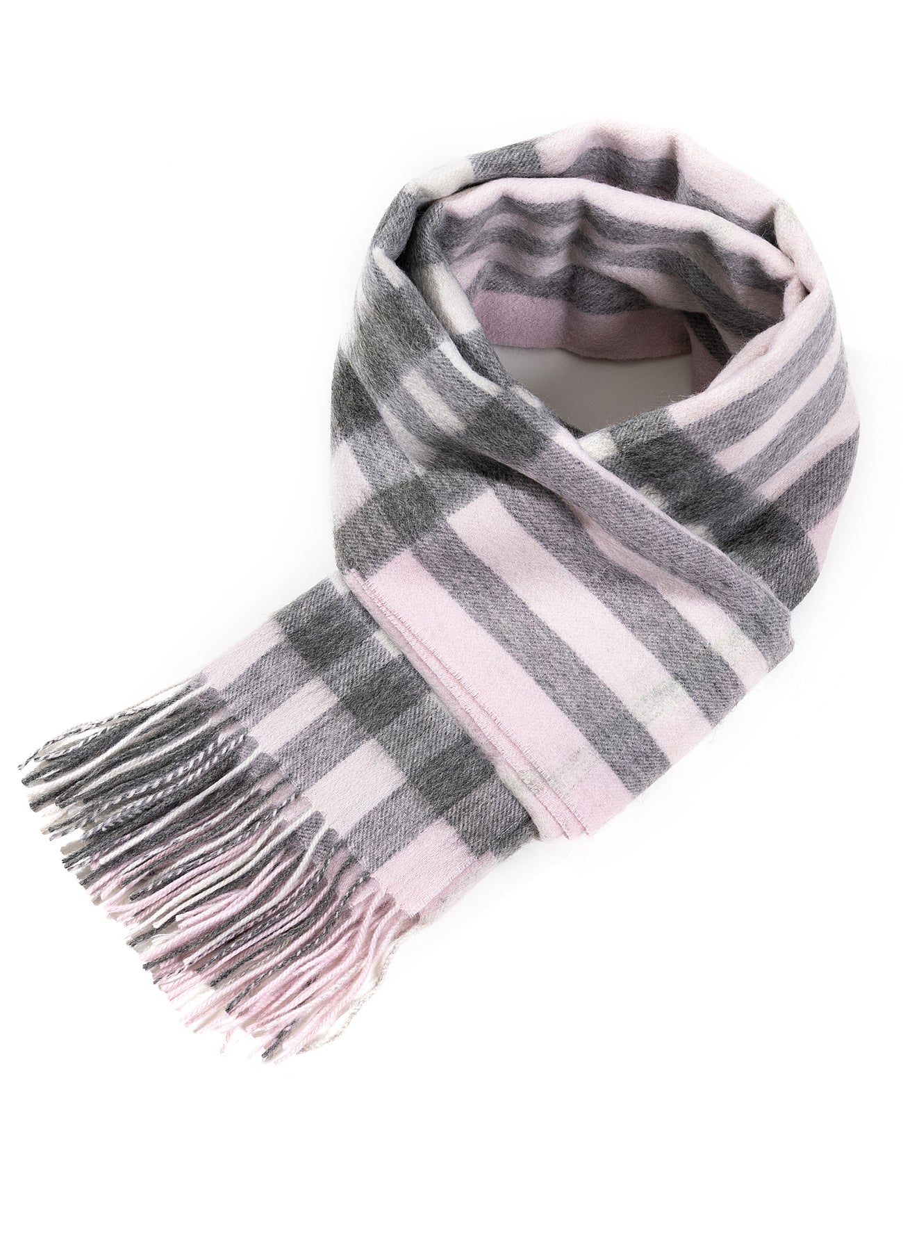 Lucchi Italy Scarf DC Check Oversized Wrap 100% Pure Lambswool