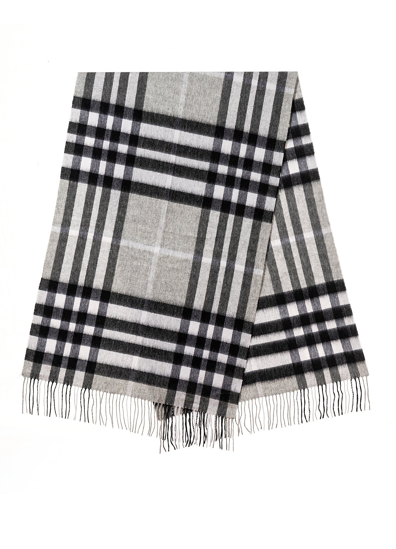 Lucchi Italy Scarf DC Check Oversized Wrap 100% Pure Lambswool