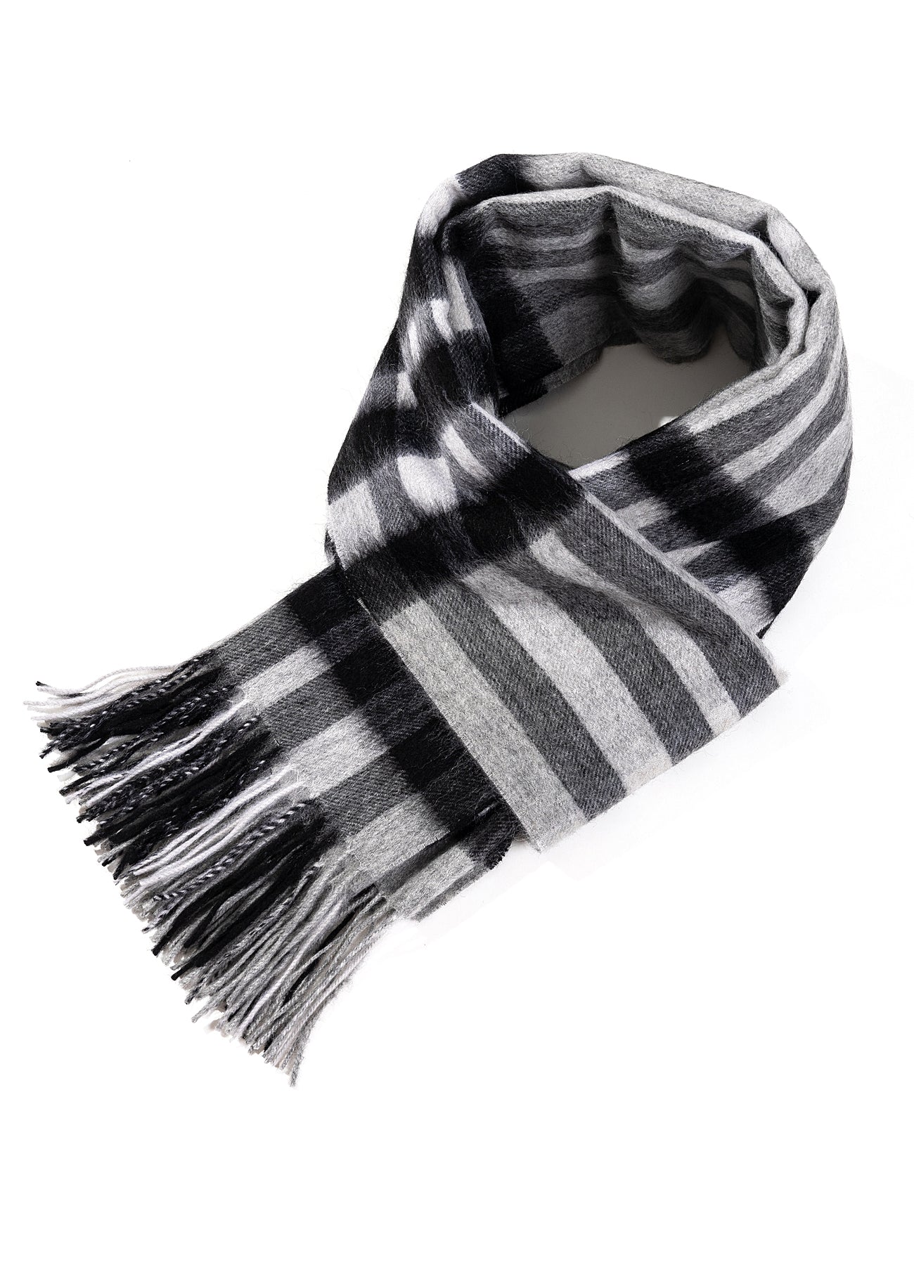 Lucchi Italy Scarf DC Check Oversized Wrap 100% Pure Lambswool