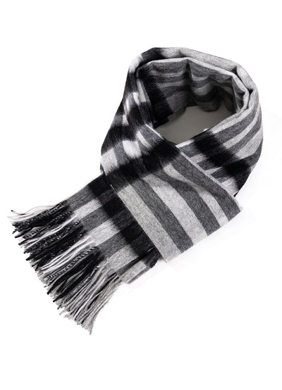 Lucchi Italy Scarf DC Check Oversized Wrap 100% Pure Lambswool