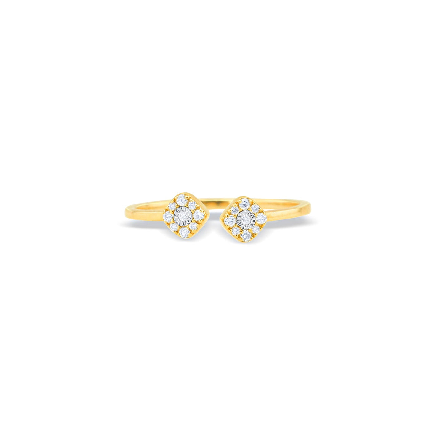 Lucchi Italy 18k White & Yellow Gold with Diamond - Ring Style 47 (Size 14)
