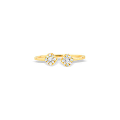 Lucchi Italy 18k White & Yellow Gold with Diamond - Ring Style 47 (Size 14)