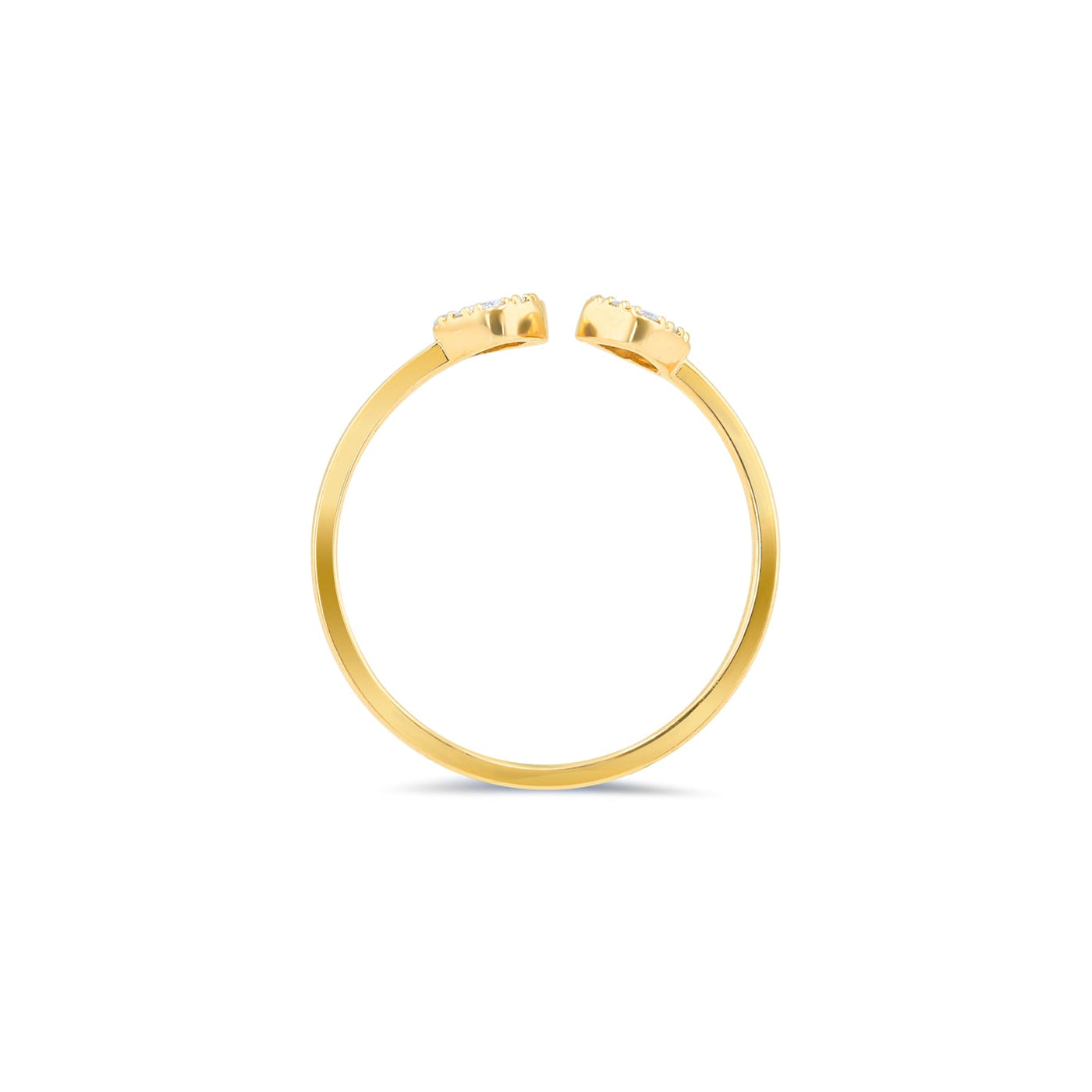 Lucchi Italy 18k White & Yellow Gold with Diamond - Ring Style 47 (Size 14)