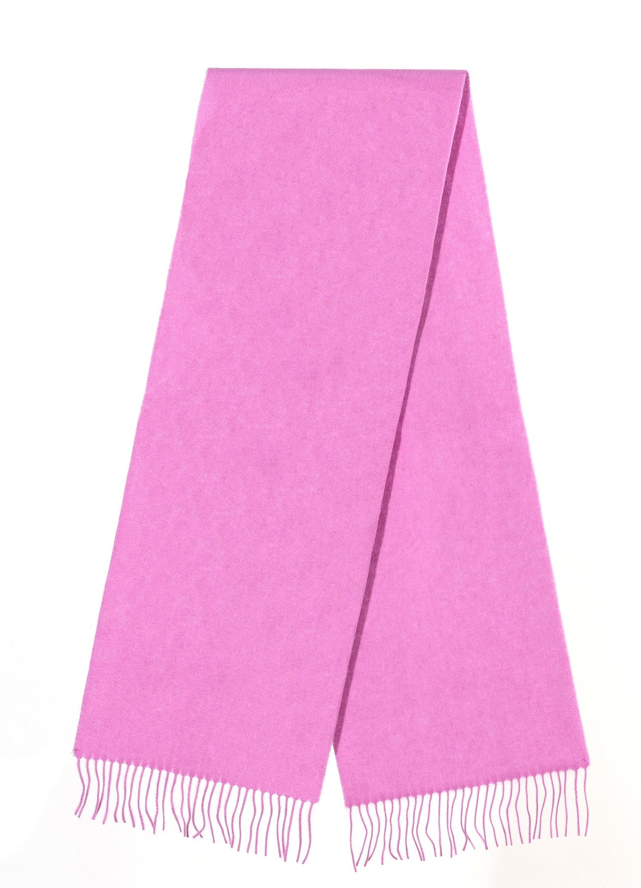 Lucchi Italy Scarf Plain Dark Pink 100% Pure Lambswool