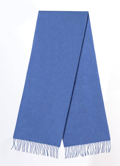 Lucchi Italy Scarf Plain Light Blue 100% Pure Lambswool