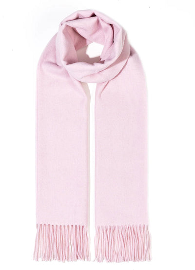 Lucchi Italy Scarf Plain Light Pink 100% Pure Lambswool