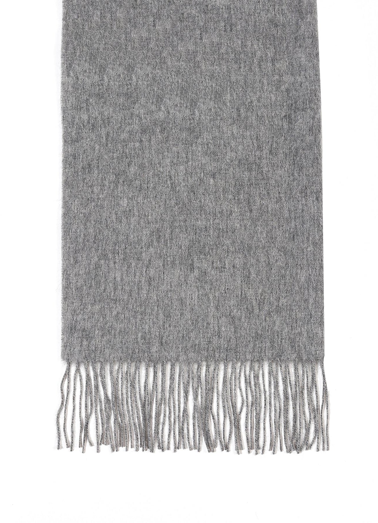Lucchi Italy Scarf Plain Grey 100% Pure Lambswool