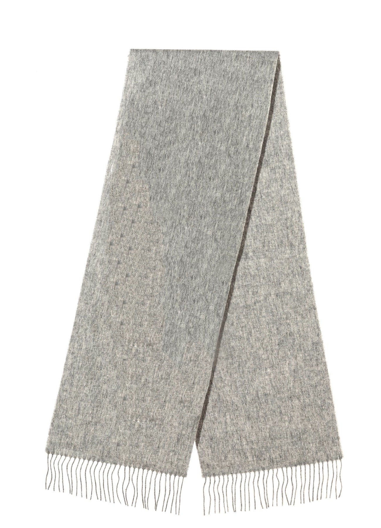 Lucchi Italy Scarf Plain Grey 100% Pure Lambswool