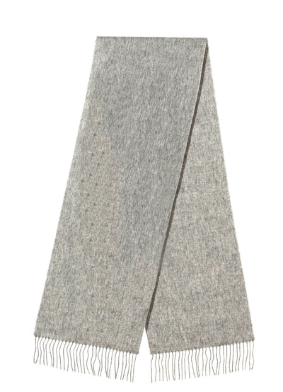 Lucchi Italy Scarf Plain Grey 100% Pure Lambswool