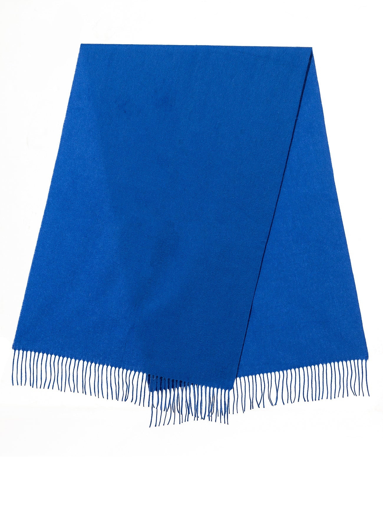 Lucchi Italy Plain Scarf Dark Blue Oversized Wrap 100% Pure Lambswool