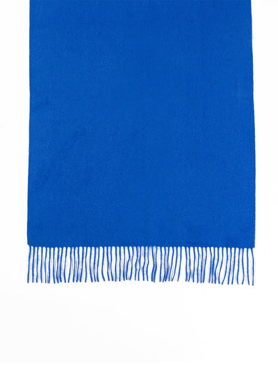 Lucchi Italy Plain Scarf Dark Blue Oversized Wrap 100% Pure Lambswool