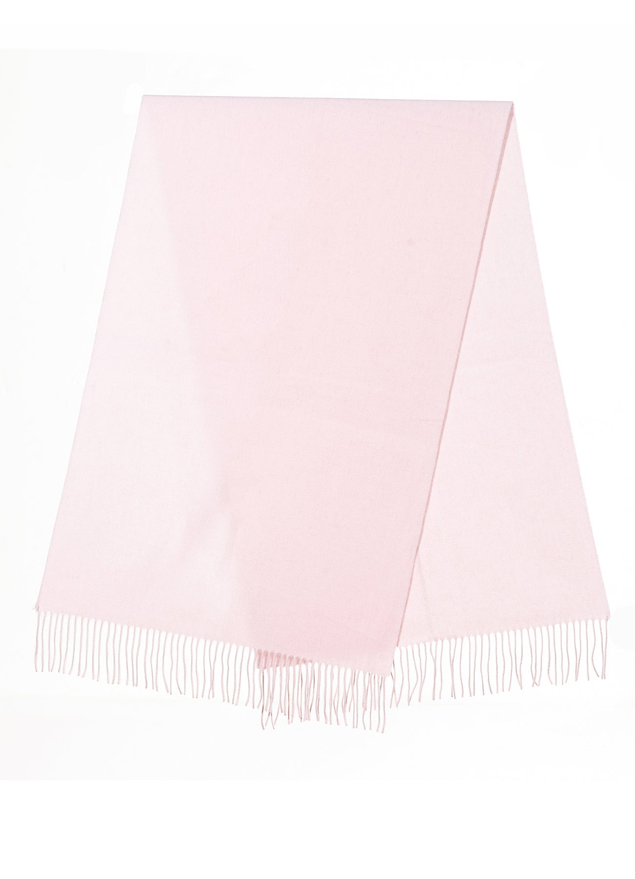 Lucchi Italy Plain Scarf Light Pink Oversized Wrap 100% Pure Lambswool