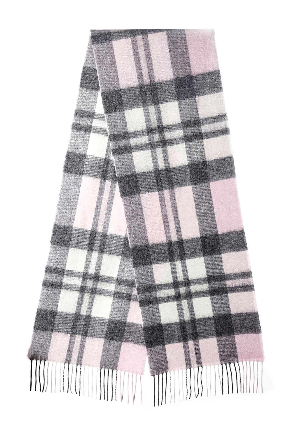 Lucchi Italy 100% Pure Cashmere DC Pink Scarf - Big Size