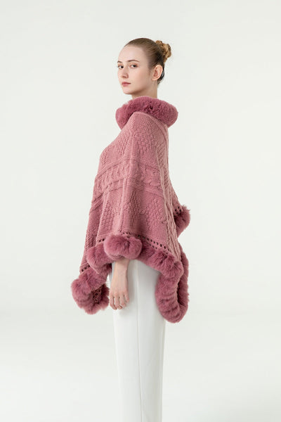 Lucchi Italy Women's Poncho - Pink