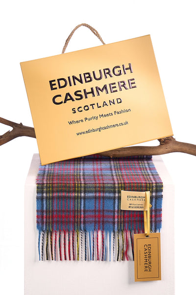 100% Pure Cashmere Scarf Design Anderson Tartan