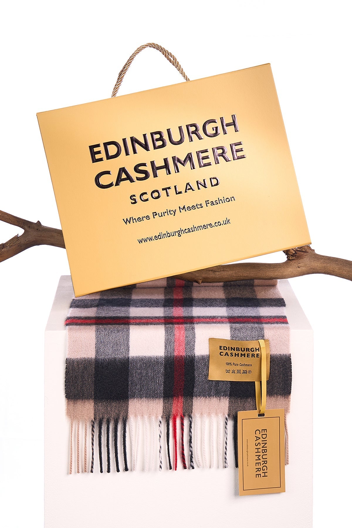 100% Pure Children's Cashmere Scarf Exclusive Design DC Scott