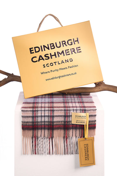 100% Pure Children's Cashmere Scarves Stewart Camel Clan