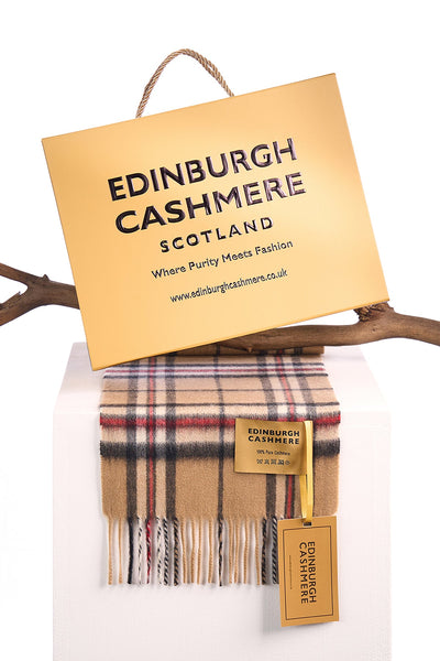 100% Pure Children's Cashmere Thomson Camel Scarf
