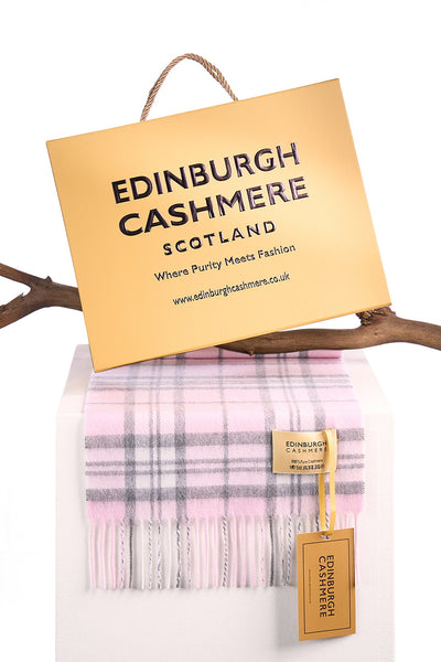 100% Pure Children's Cashmere Scarf Thomson Pink - Small Size