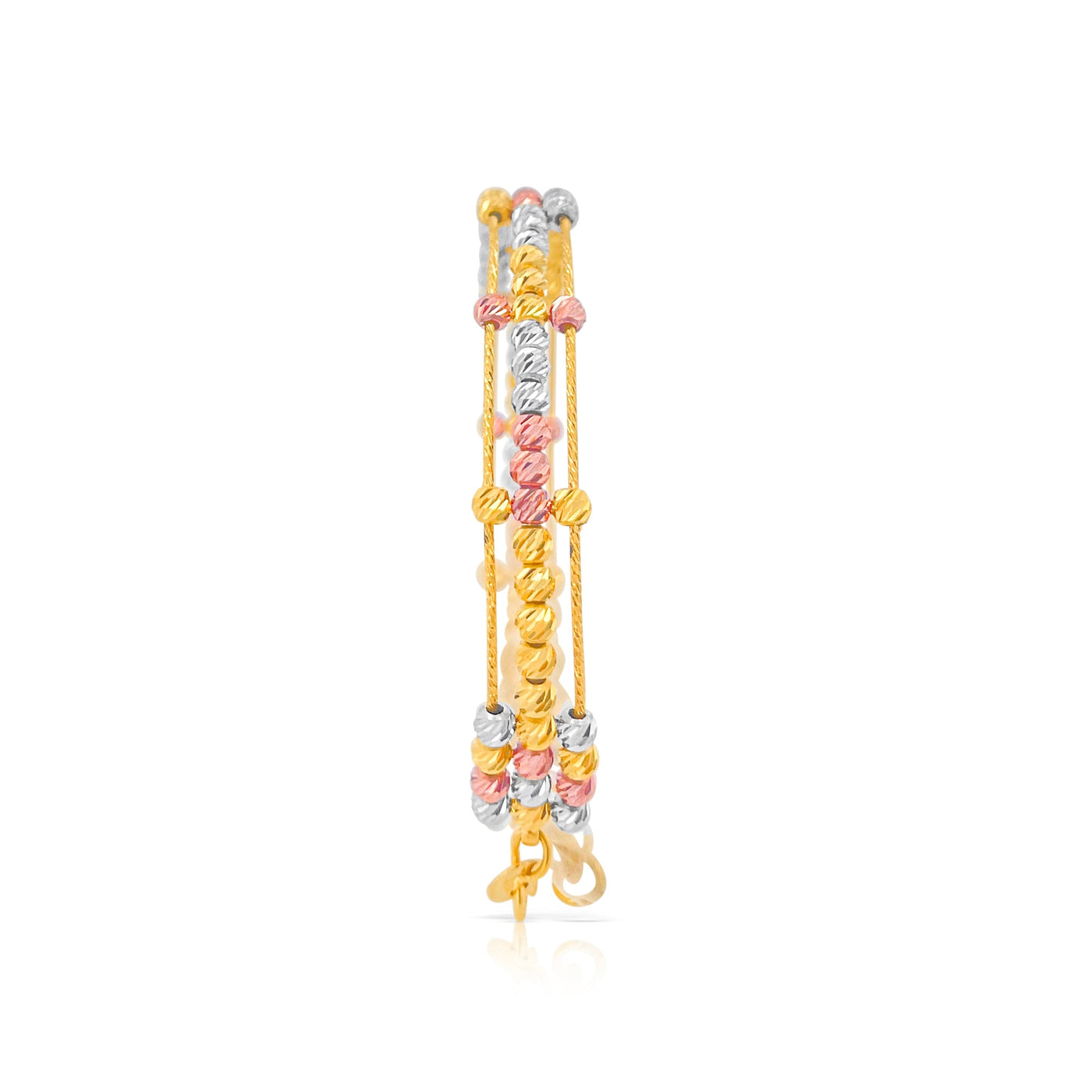 Lucchi Italy 22k Yellow-Gold, White-Gold, and Rose-Gold - Bracelet Style 14