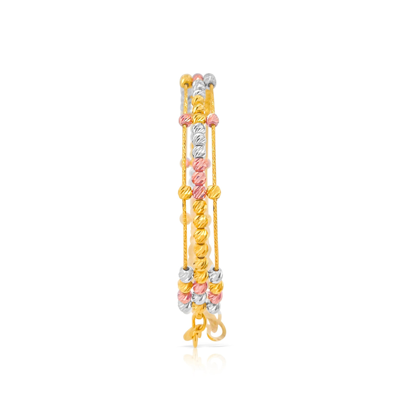 Lucchi Italy 22k Yellow-Gold, White-Gold, and Rose-Gold - Bracelet Style 14