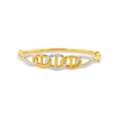 Lucchi Italy 22k Yellow-Gold and White-Gold - Bracelet Style 11