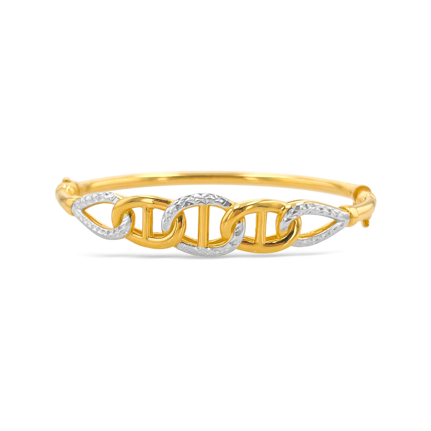 Lucchi Italy 22k Yellow-Gold and White-Gold - Bracelet Style 11