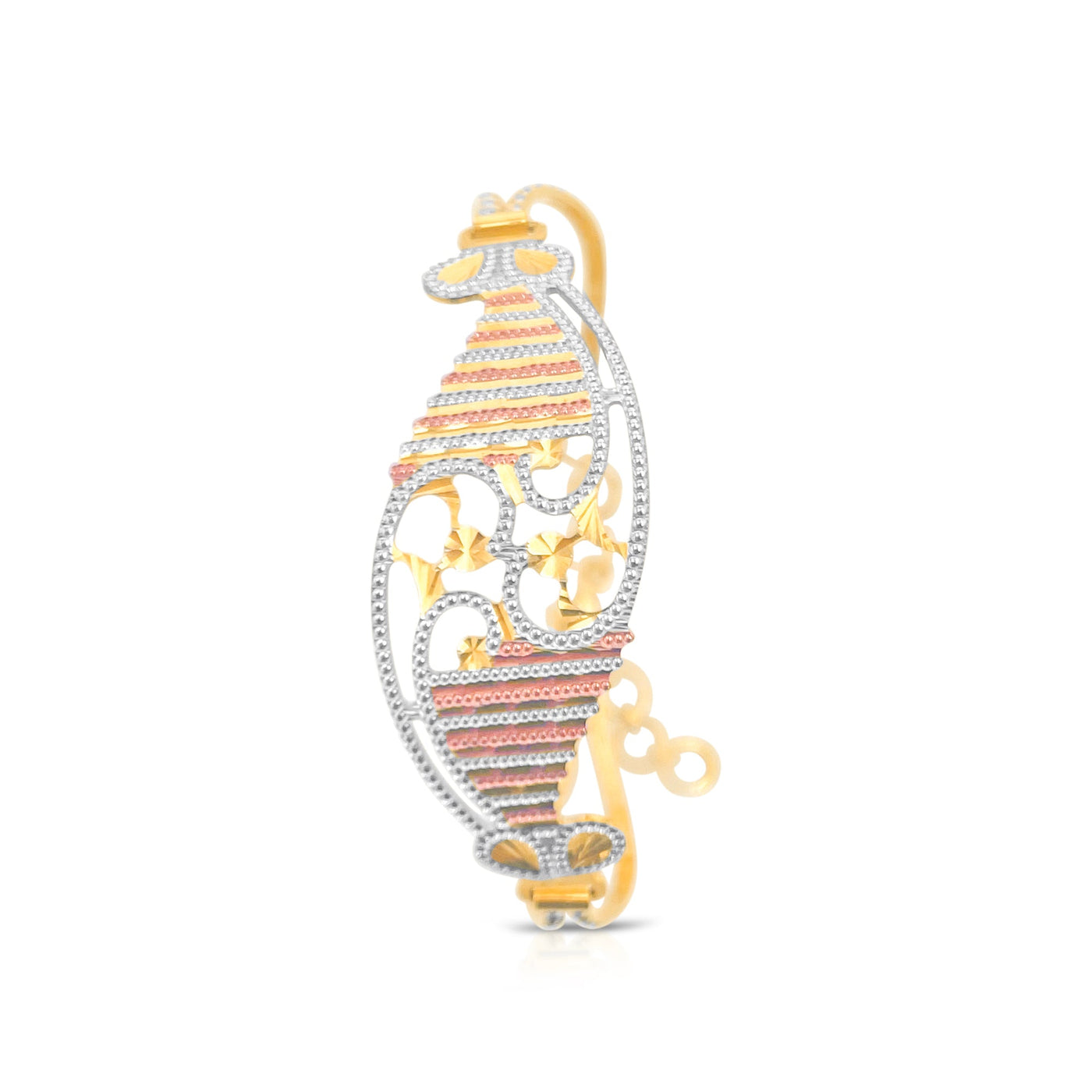 Lucchi Italy 22k Yellow-Gold, Rose-Gold, and White-Gold - Bracelet Style 10