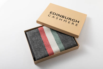 Lucchi Italy Milano Grey Stole 100% Pure Lambswool