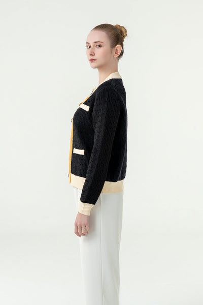 Lucchi Italy Women's Cardigan - Black
