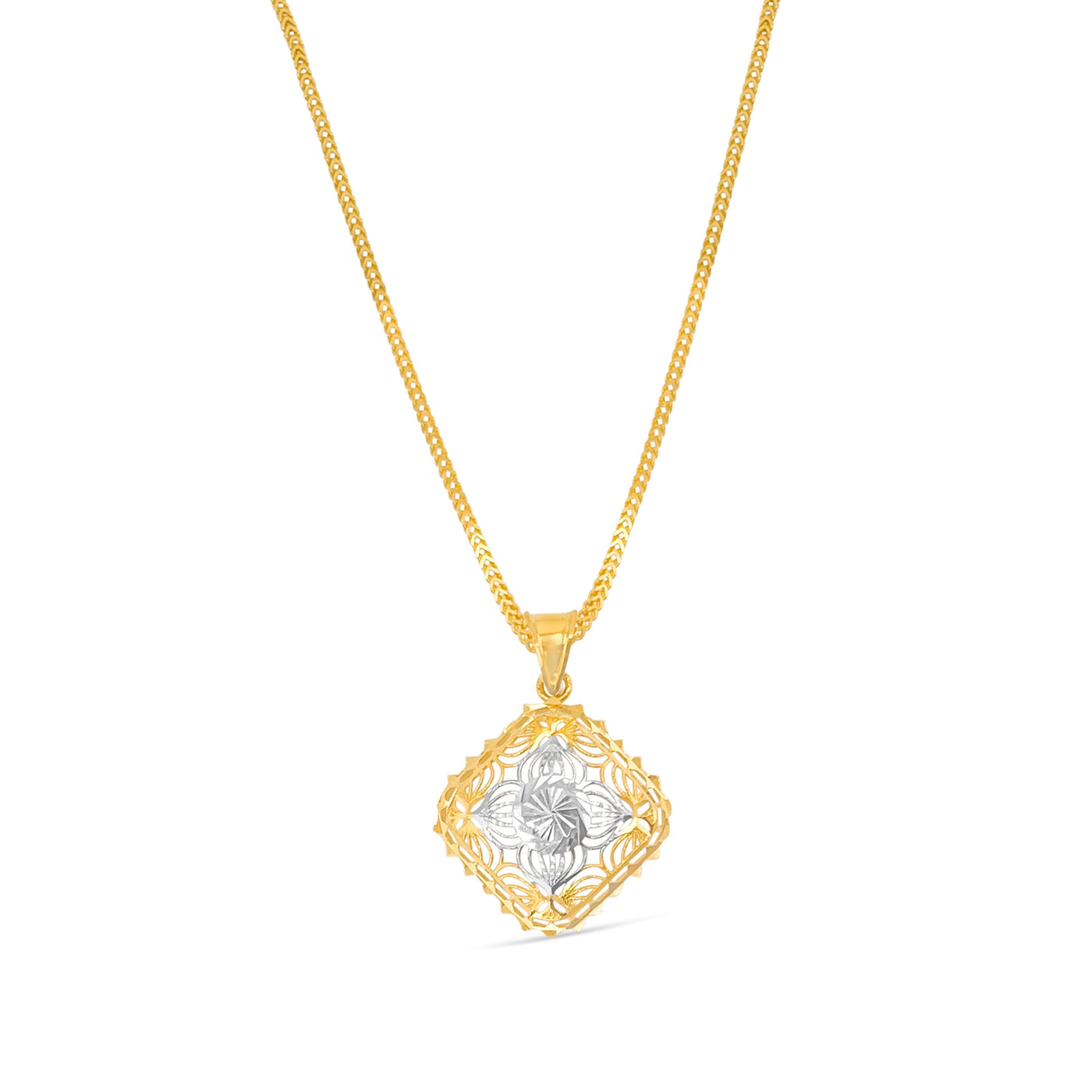 Lucchi Italy 22k Yellow & White Gold - Pendant Style 19