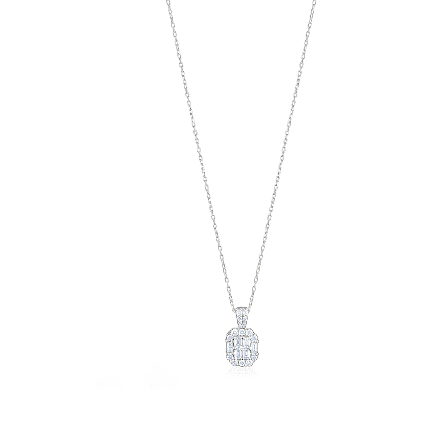 Lucchi Italy 18k White Gold with Diamond - Pendant Style 5