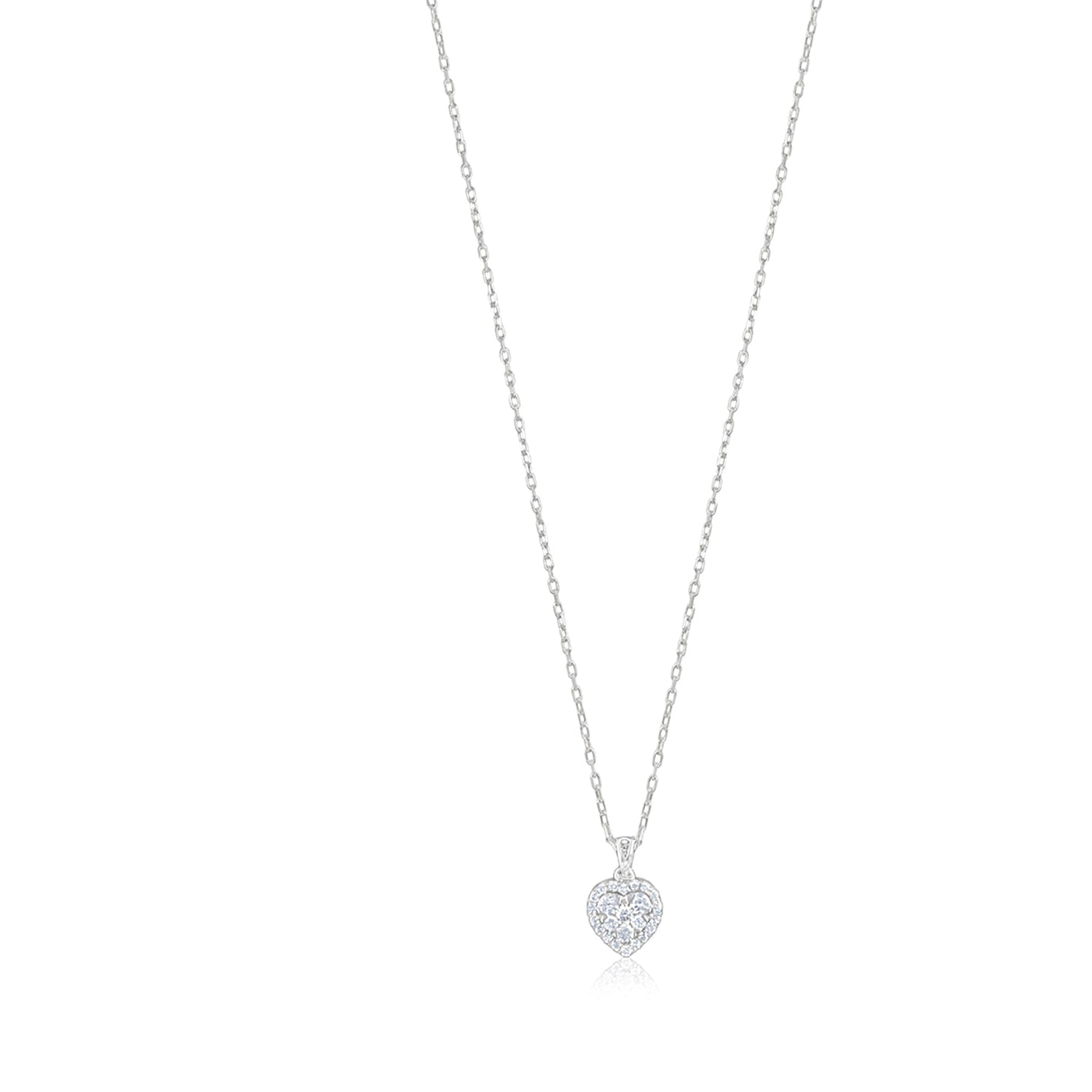 Lucchi Italy 18k White Gold with Diamond - Pendant Style 12