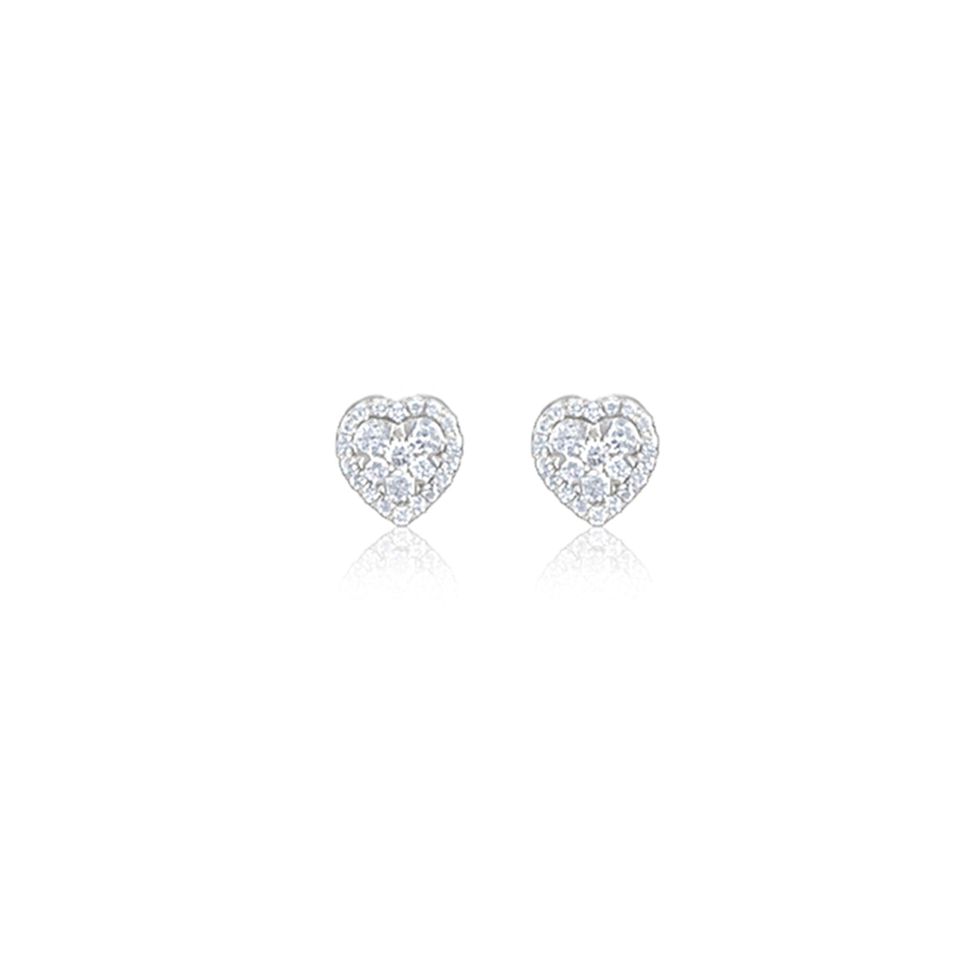 Lucchi Italy 18k White Gold with Diamond - Earring Style 3